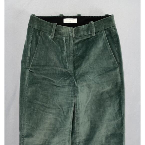 Babaton Atelier Velvet , Felt , Velour Chino Ankle Pants Women's Size 00 - Picture 2 of 8